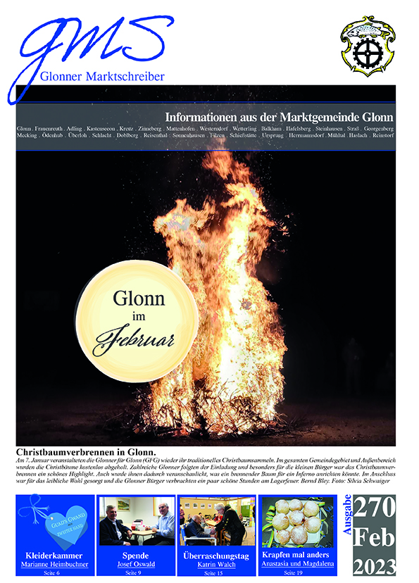 Glonner Gemeindeblatt Februar Ausgabe