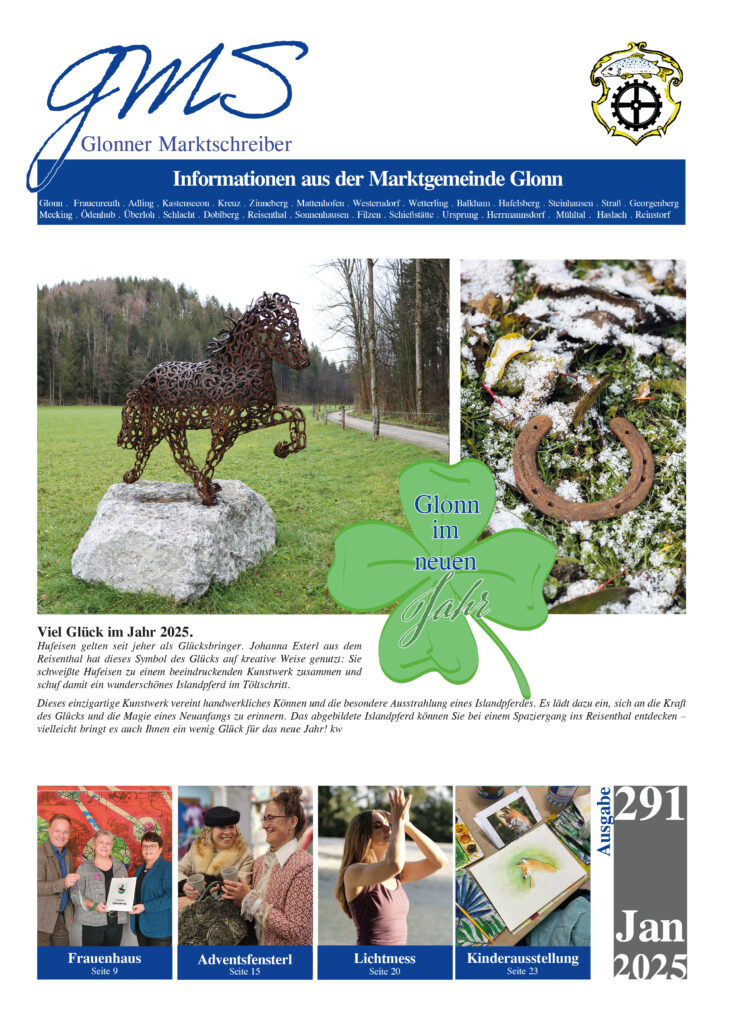 Glonner Marktschreiber Januar-Ausgabe